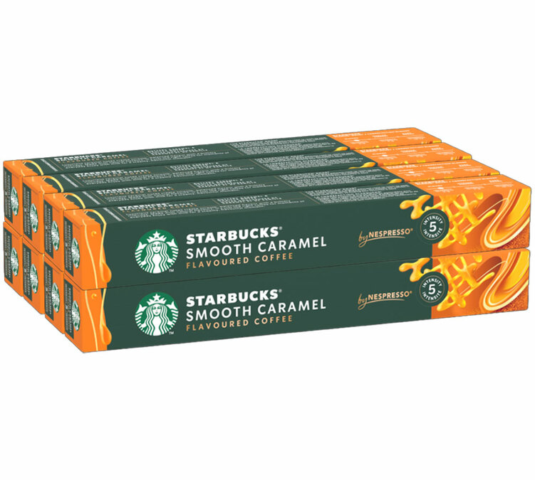 pack da 80 capsule starbucks per nespresso aroma caramello