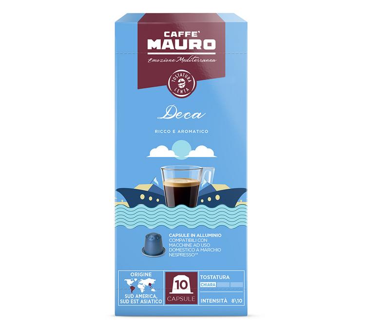 caffe mauro decaf nespresso pods