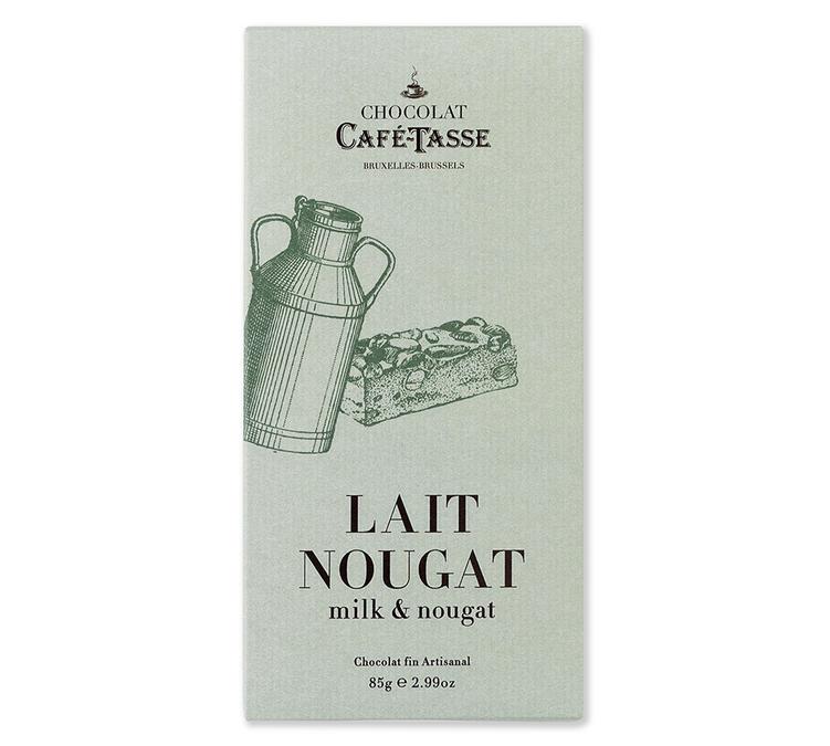 Milk Chocolate and Nougat Bar from Caf&eacute;-Tasse