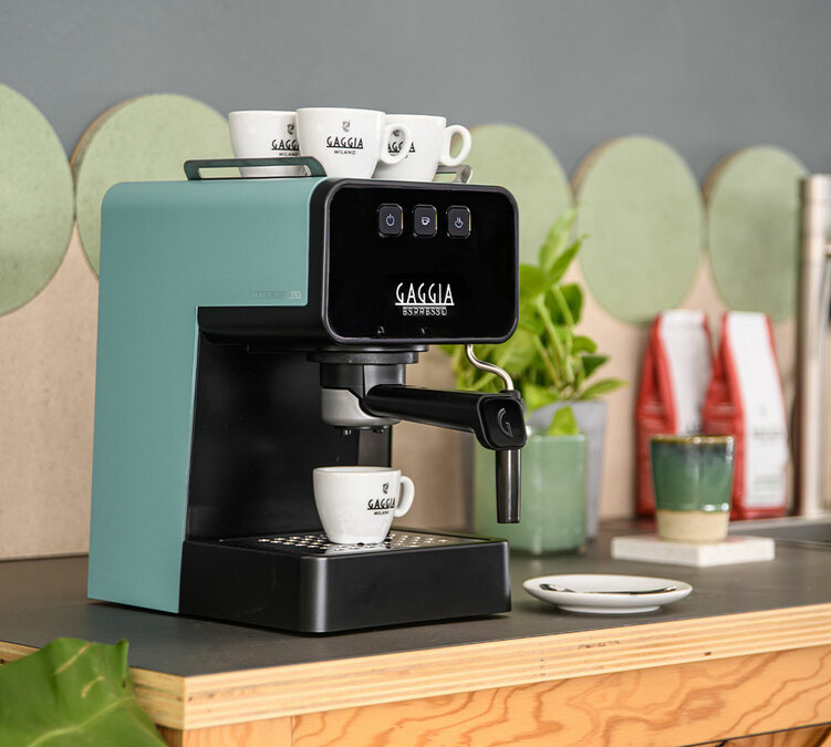 gaggia macchina espresso deluxe riverway verde