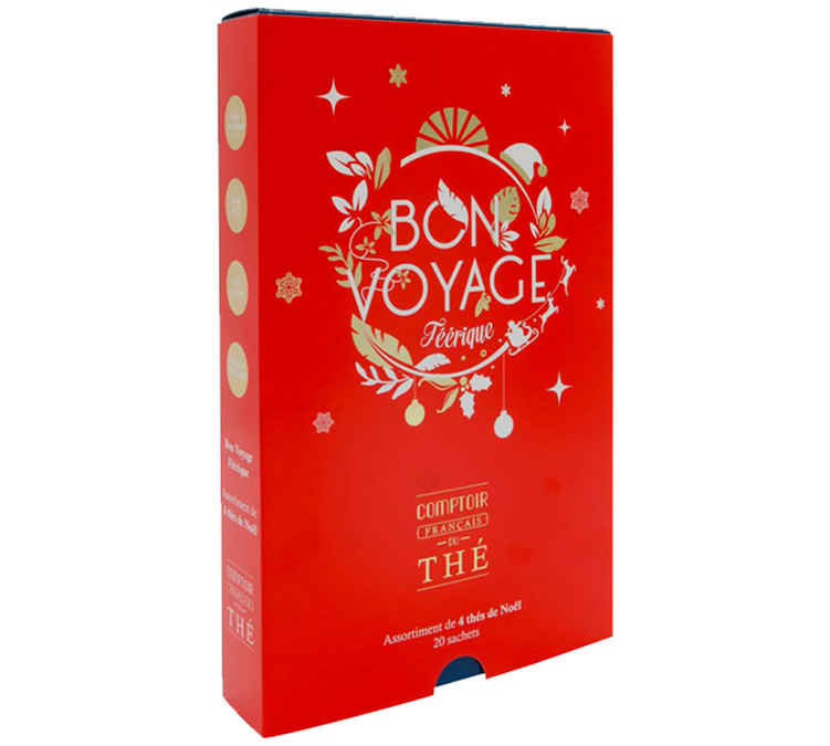 Bon Voyage F&eacute;&eacute;rique Christmas Tea - Comptoir Fran&ccedil;ais du Th&eacute; gift set