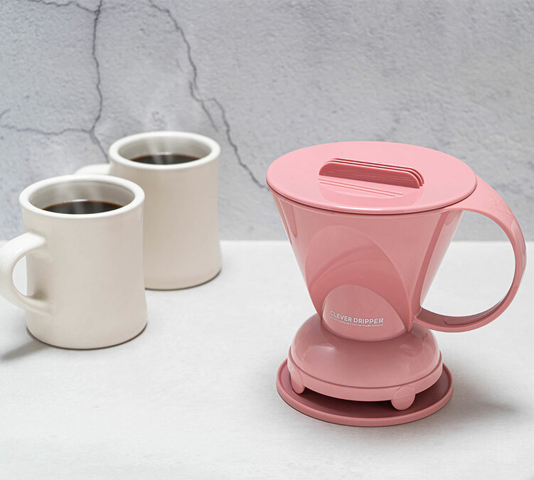 Clever Dripper start stop pink 4 cups