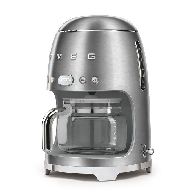 cafettiera filtro smeg acciaio spazzolato