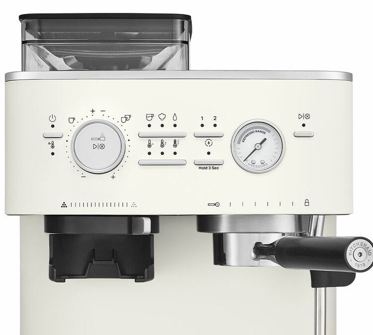 comandi macchina da caffe kitchenaid semi automatica beige