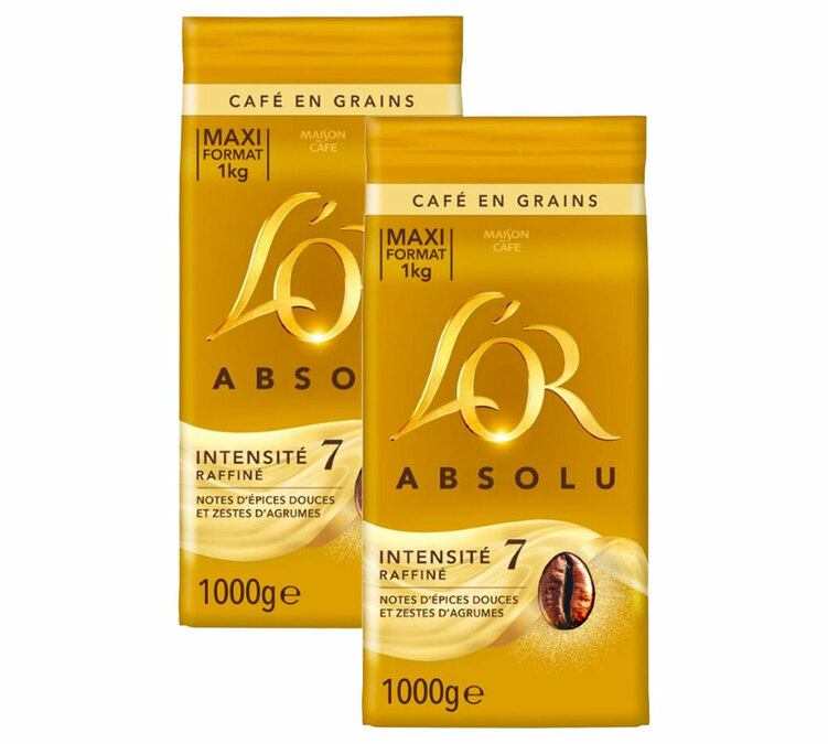 coffee beans 2 x 1kg L'Or Absolu