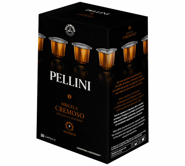 capsule compatibili nespresso pellini cremoso x30