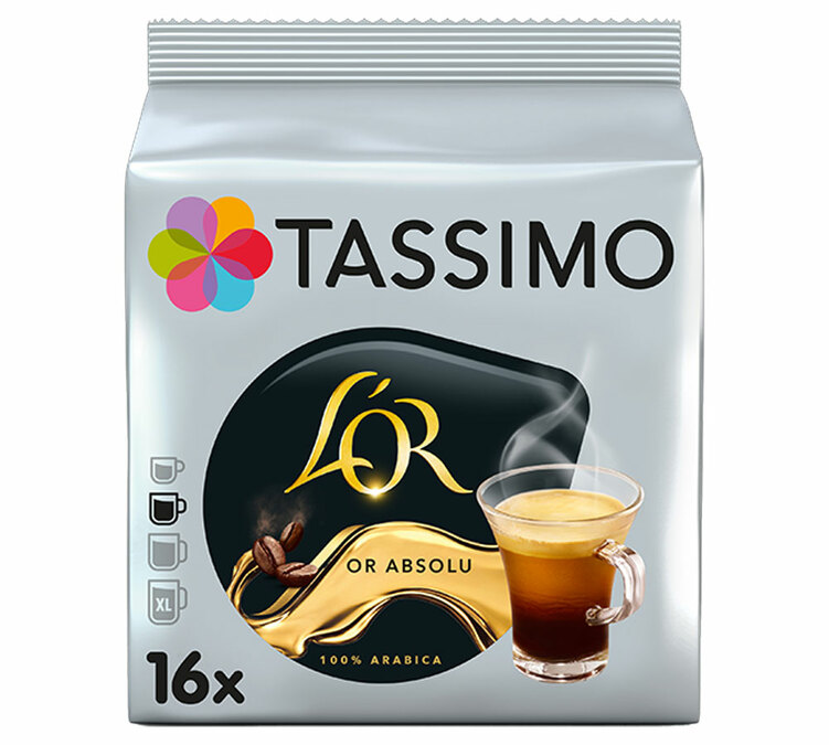 tassimo pods lor absolu long coffee x16