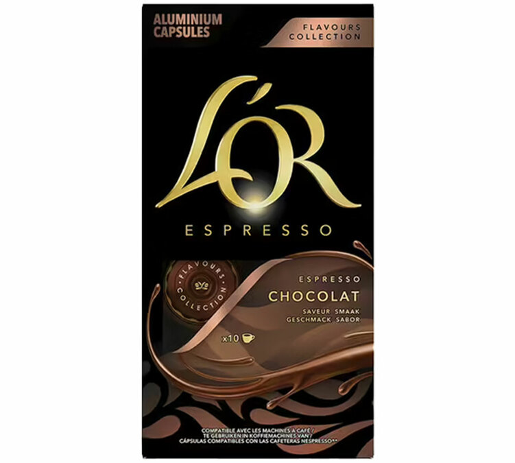capsule compatibili nespresso cioccolato l'or espresso x 10