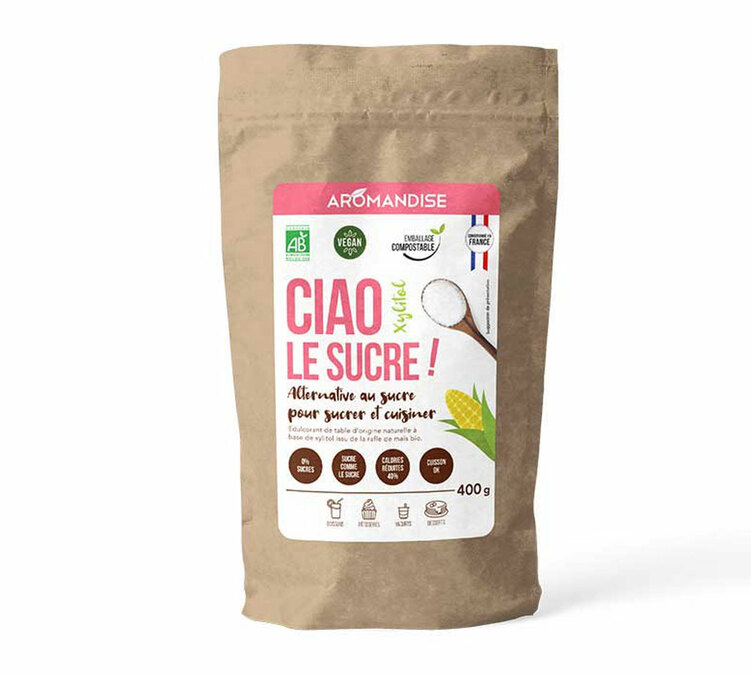 zucchero naturale allo xilitolo aromandise 400 g