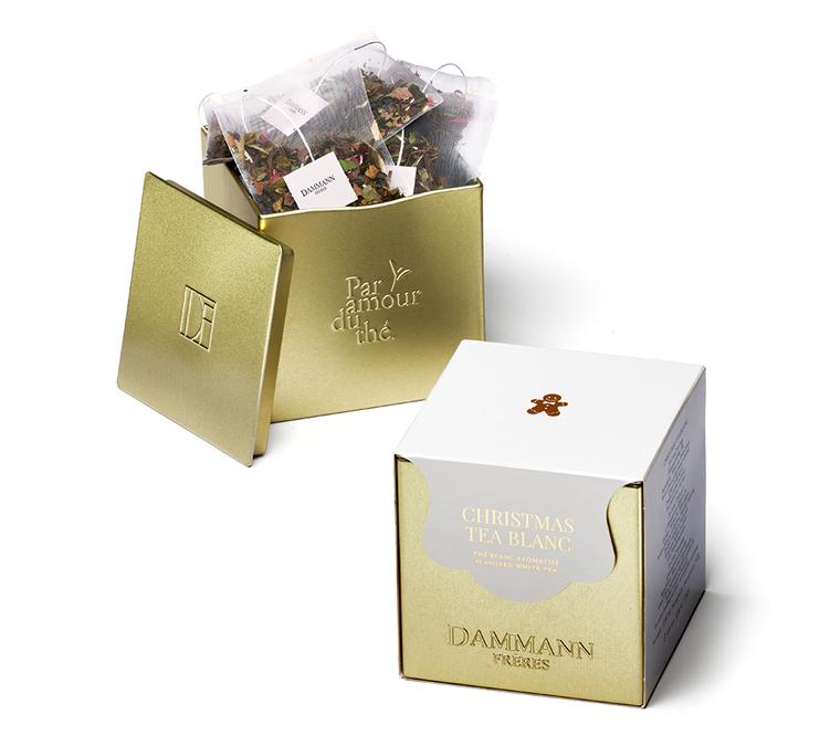 white christmas tea dammann freres metal tin