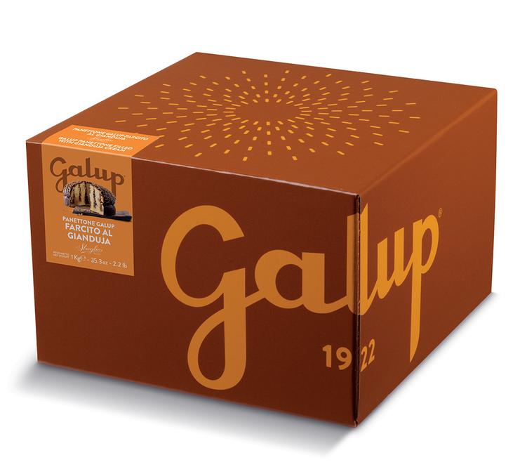 panettone galup con crema di gianduja streglio 1 kg