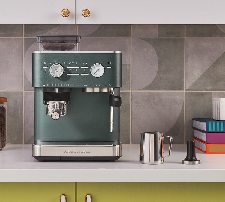 macchina da caffe kitchenaid semi automatica verde jupiner