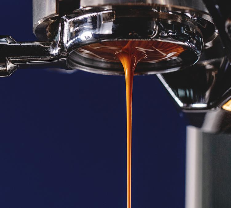 espresso coffee beans with espresso machine