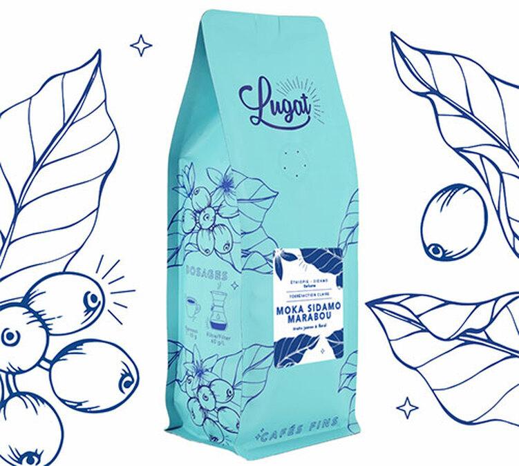 Caff&egrave; in grani lugat Etiopia Moka Sidamo Marabou