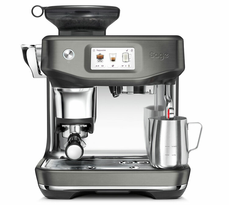 macchina espresso sage sarista touch impress Inox nero
