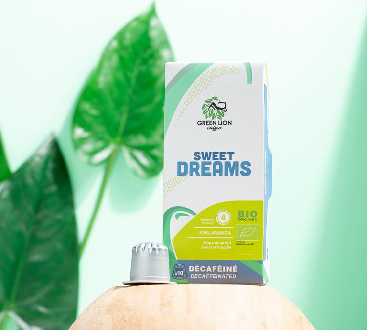 decafeine green lion coffee capsules nespresso
