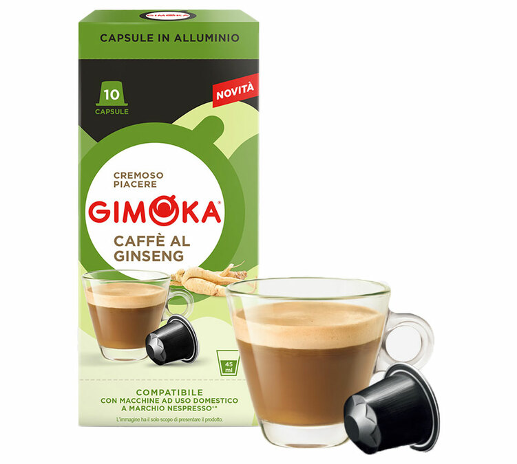 capsule nespresso compatibiligimoka caffe al ginseng x10