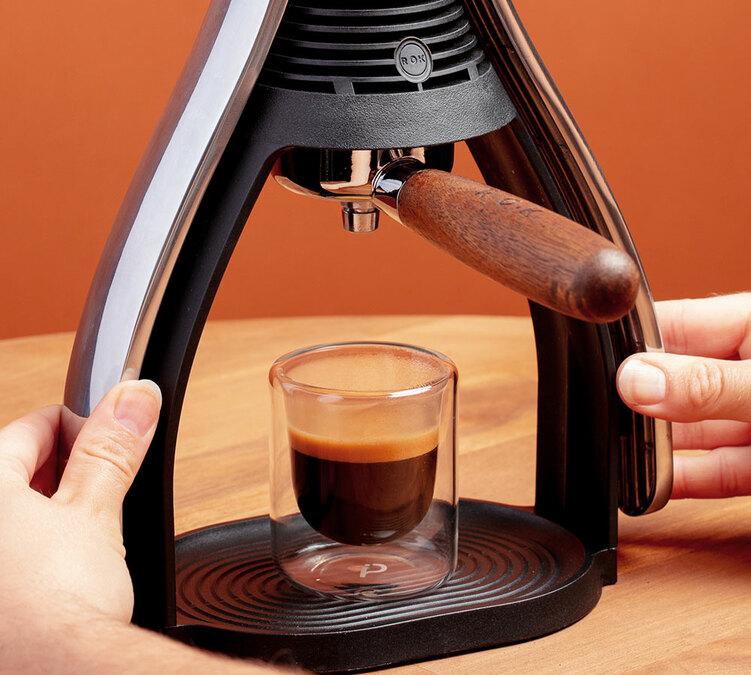 brewing with presso smartshot ROK black