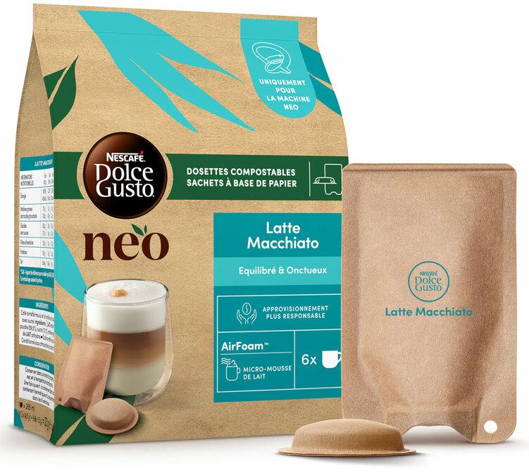 capsule compostablili neo dolce gusto latte macchiato