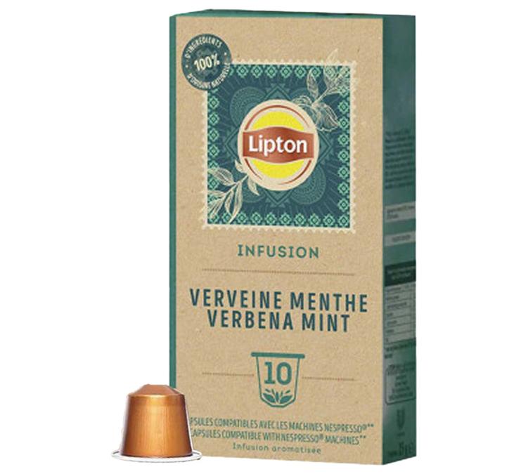 Lipton Verbena Fresh Mint Nespresso Compatible Tea pods x 10