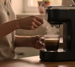 espresso with Pellini Top coffee beans